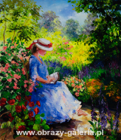 Kobieta w ogrodzie